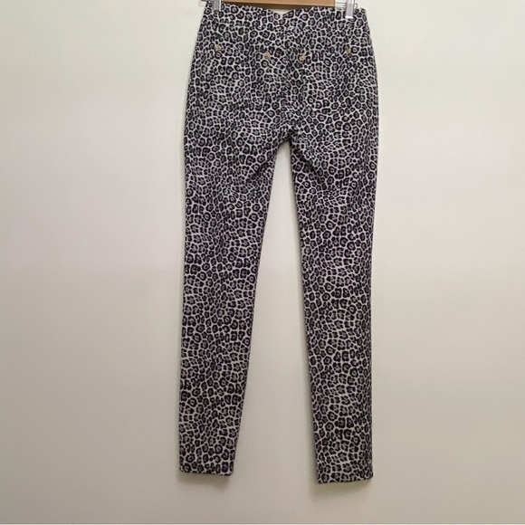MICHAEL Kors pant leopard prints pattern small stretch back pocket pill on Small - Picture 3 of 11